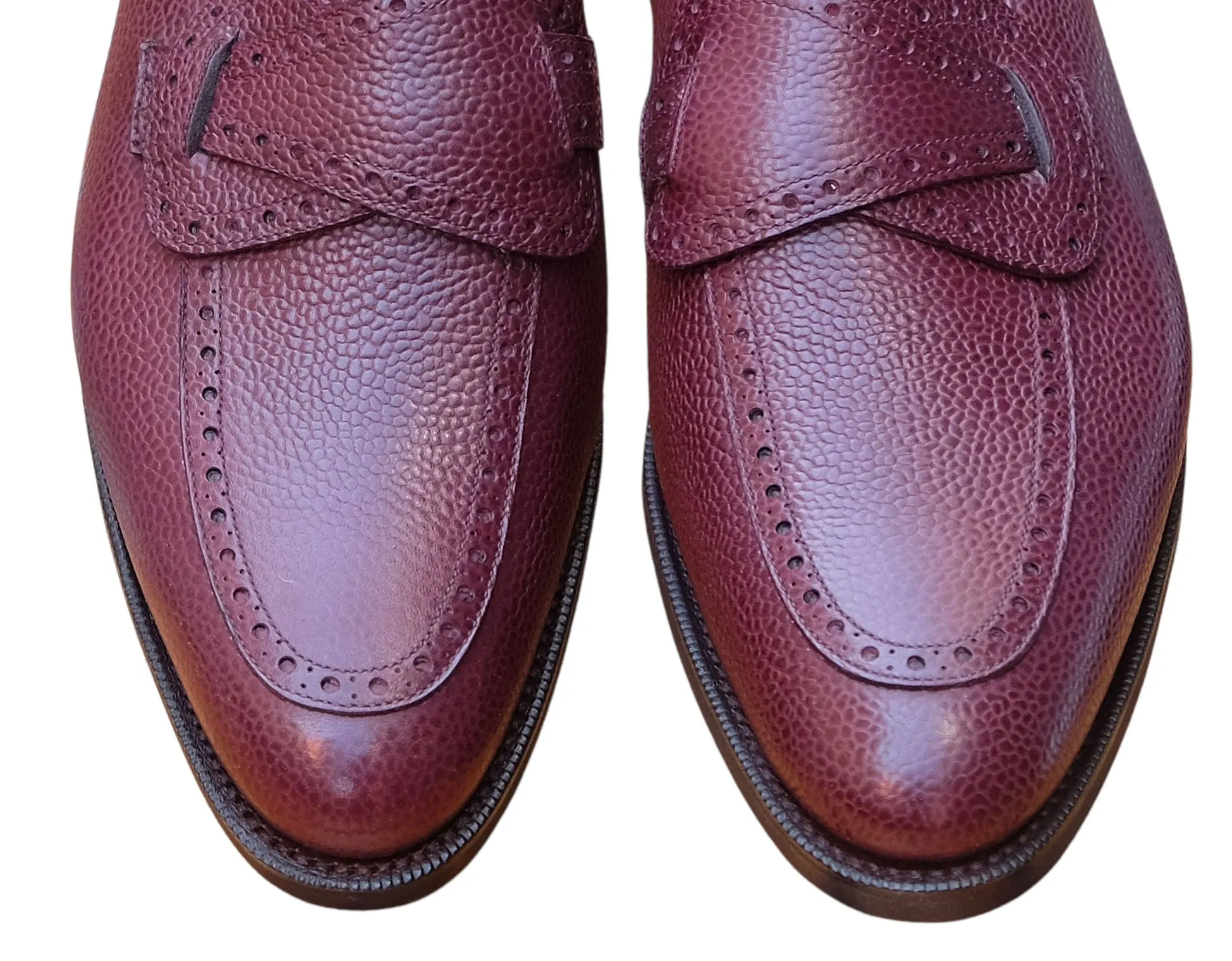 Kennewick - MTO - Burgundy Scotch Grain - TMG Last - City Rubber Sole