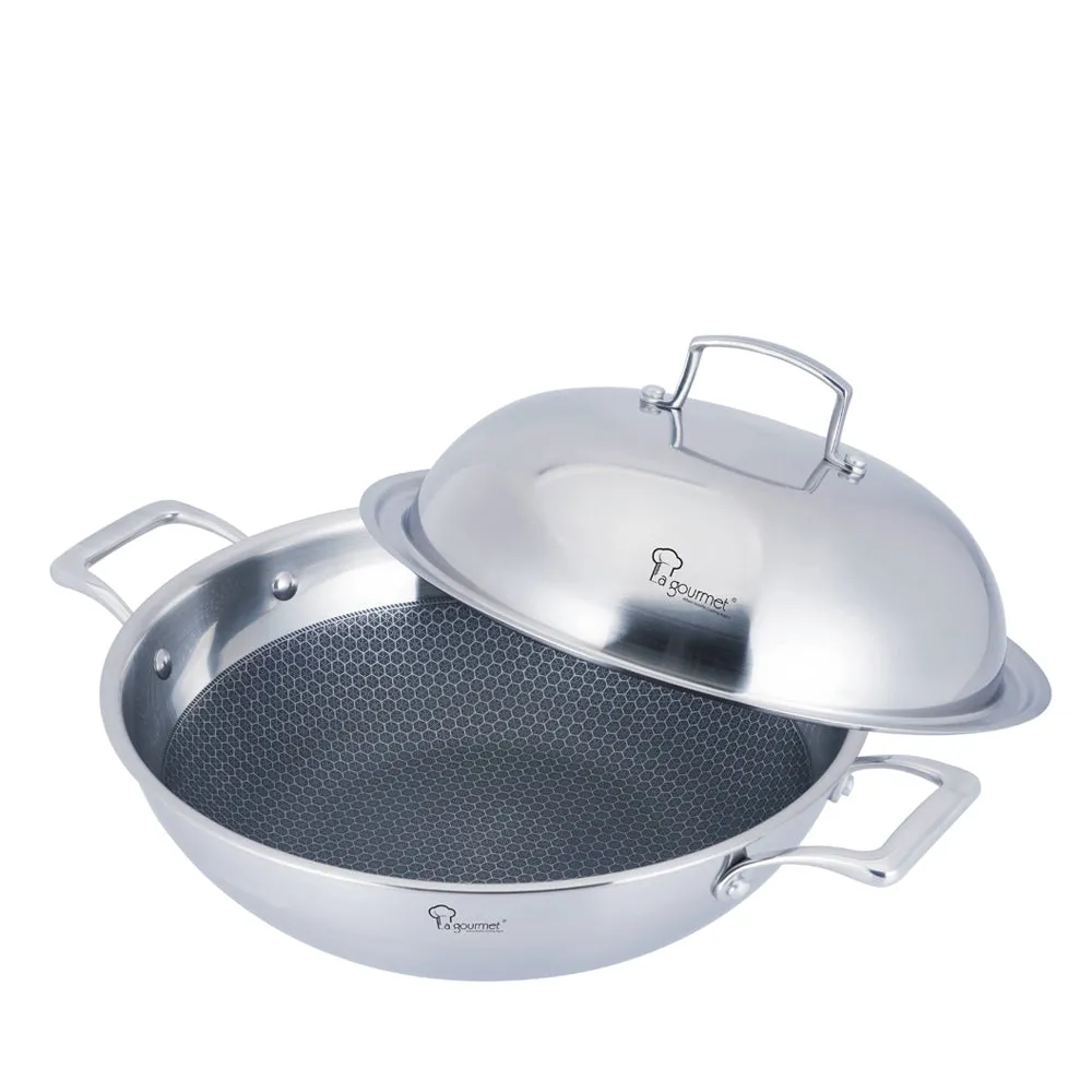 La gourmet 32cm Galactic Honeycomb Wok (LGGC342904)