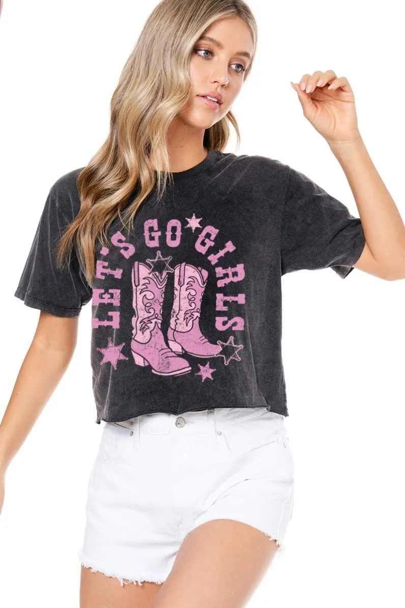 Let's Go Girls Graphic Crop