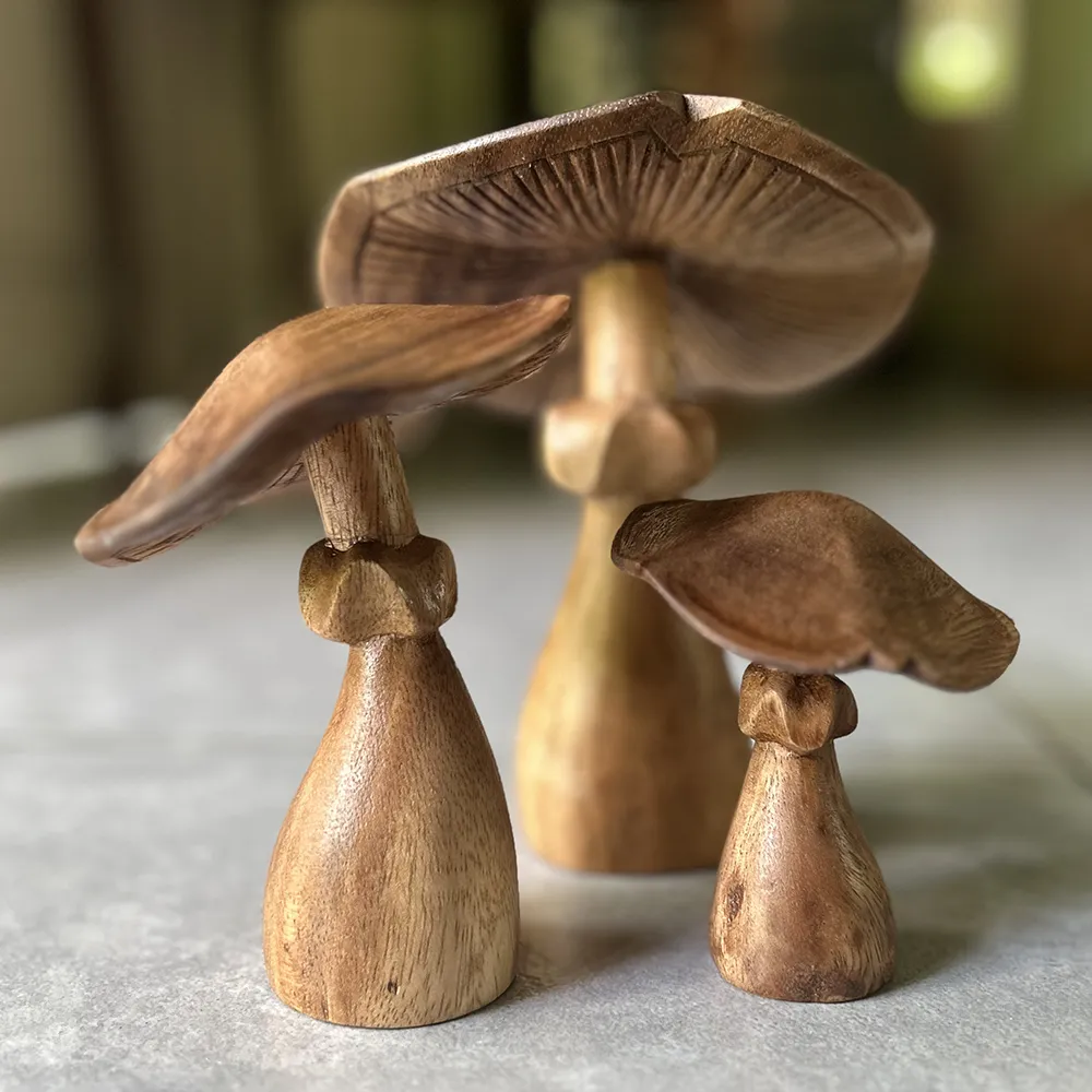 Little Suar Wood Mushrooms, 3 sizes