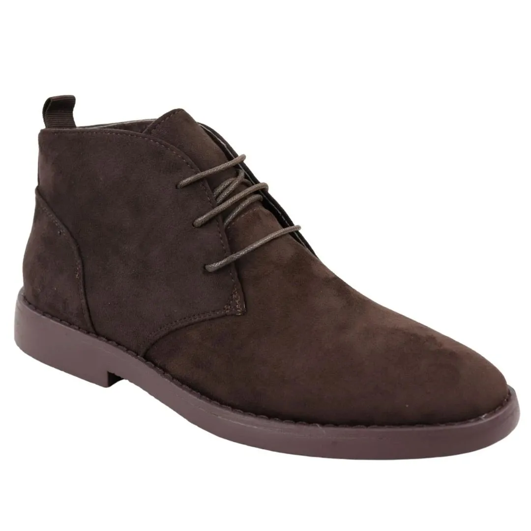 Mens's Chukka Desert Lace Up Ankle Boots