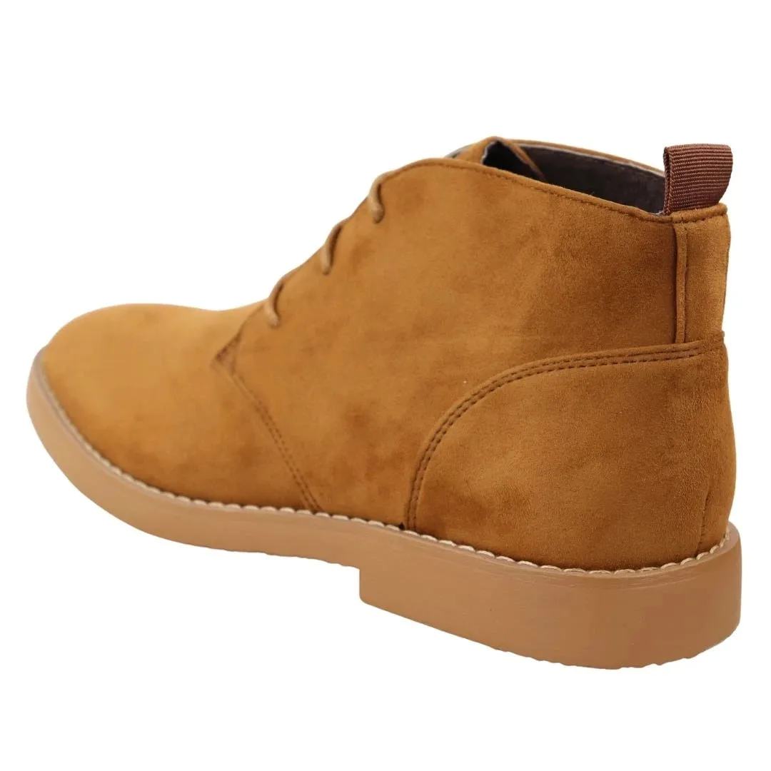 Mens's Chukka Desert Lace Up Ankle Boots