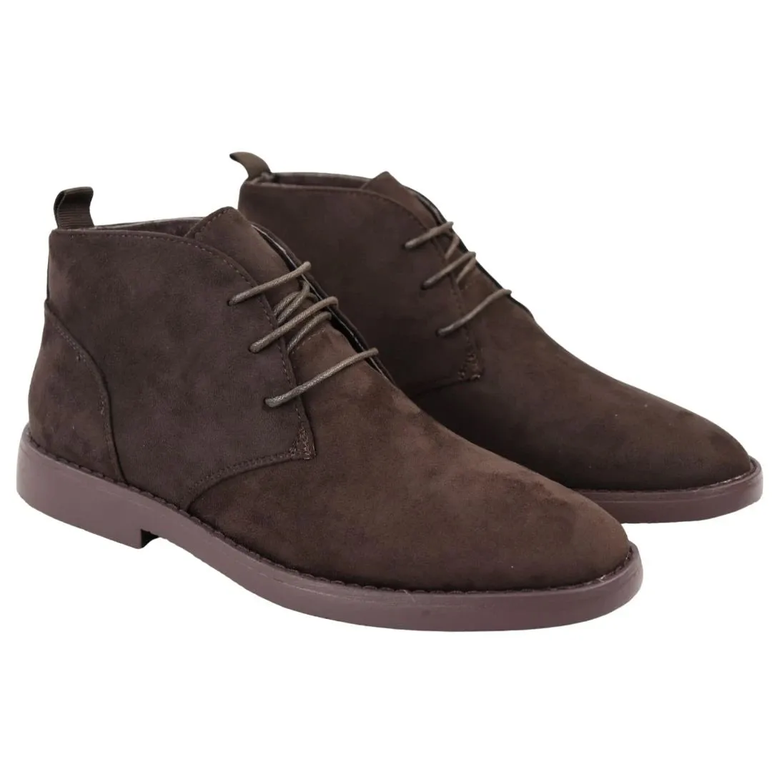 Mens's Chukka Desert Lace Up Ankle Boots