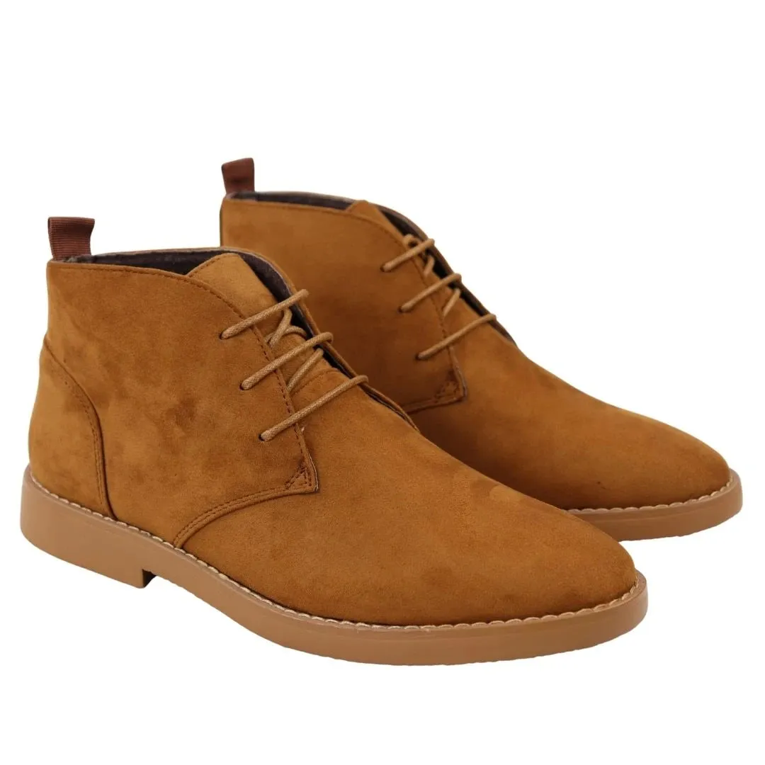 Mens's Chukka Desert Lace Up Ankle Boots