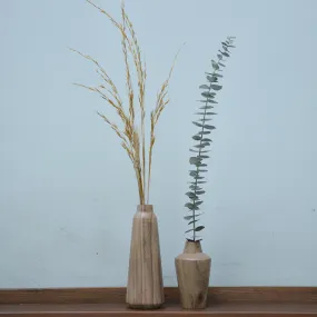 Natural Suar Wood Vase in 2 sizes - Sale Homewares