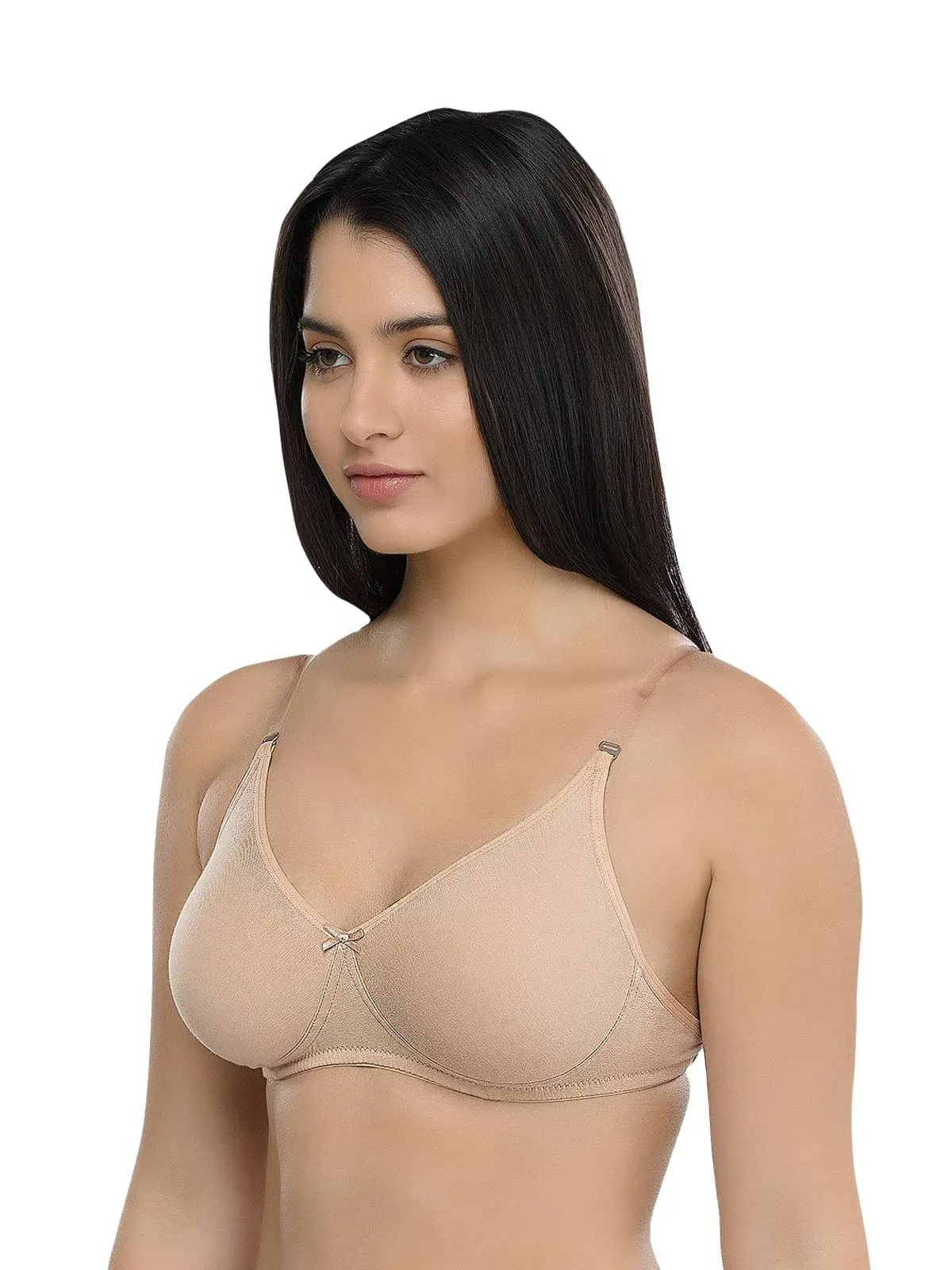 Organic Cotton Antimicrobial Backless Non-Padded Seamless Bra-ISB100-Skin-