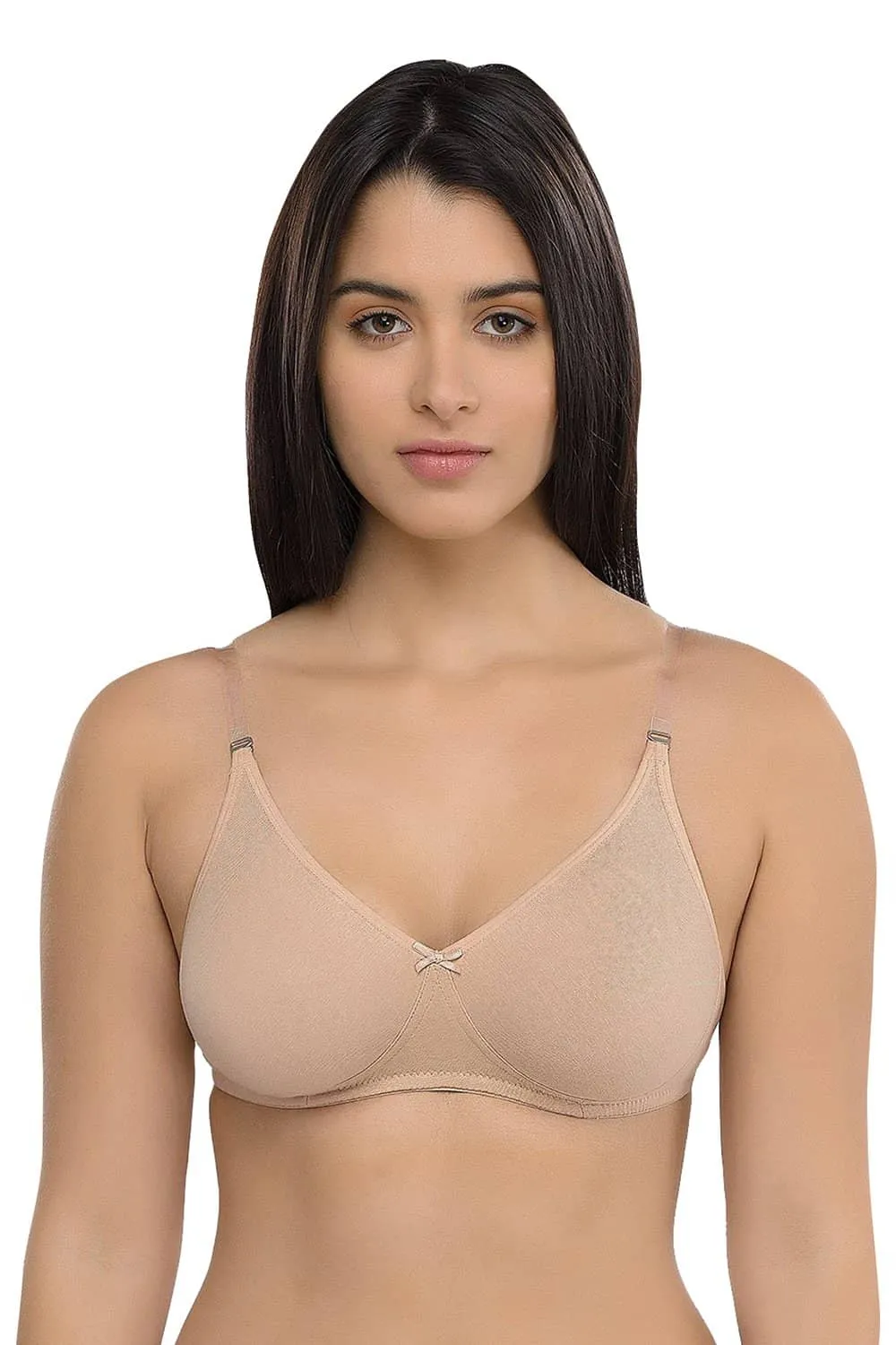 Organic Cotton Antimicrobial Backless Non-Padded Seamless Bra-ISB100-Skin-