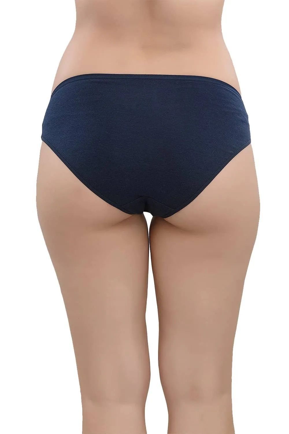 Organic Cotton Antimicrobial Bikini (Pack of 5)-IMP004_2Navy_3Peach-