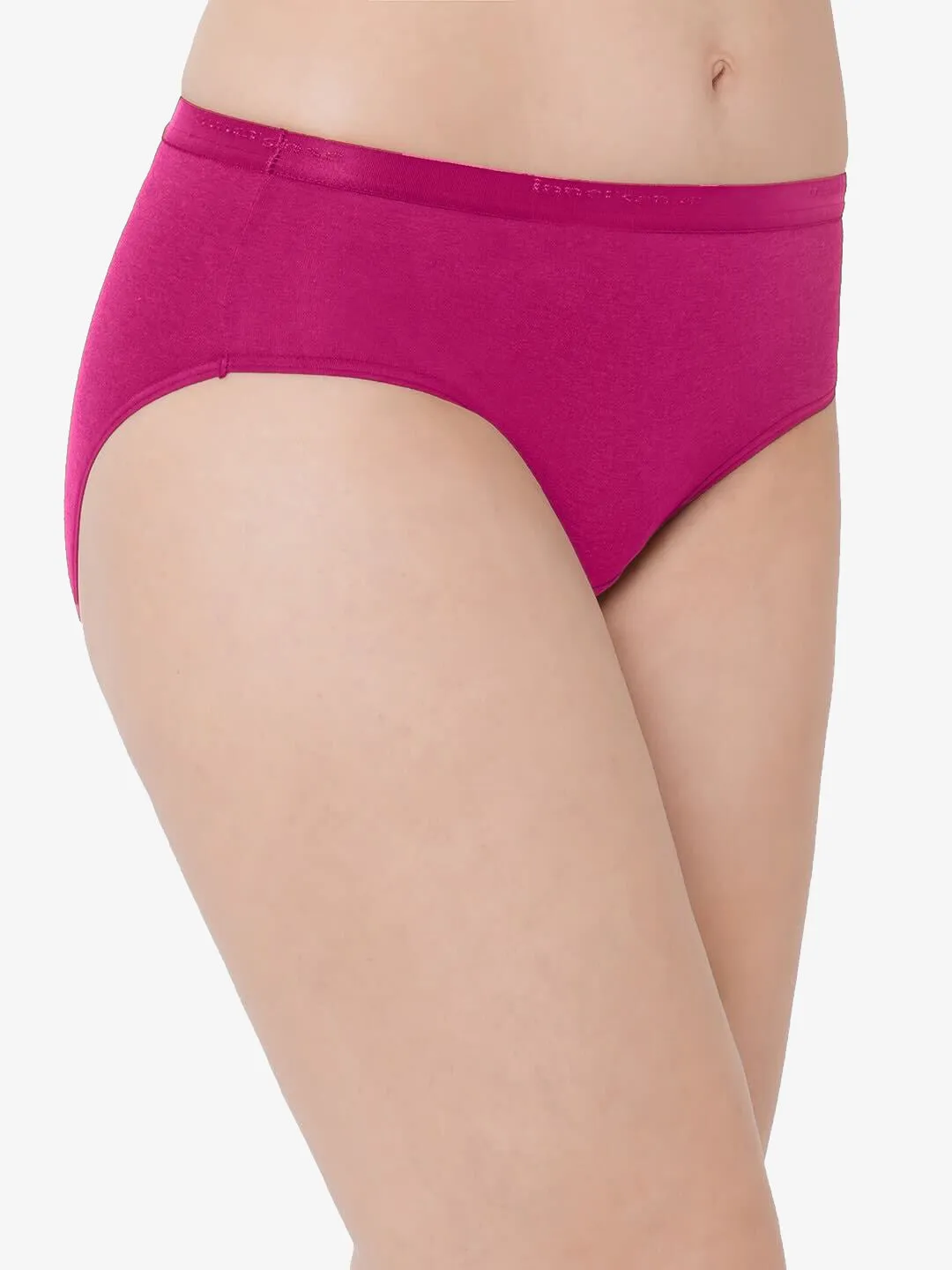 Organic Cotton Antimicrobial  High waist Hipster-ISP002-Sangria_Sangria