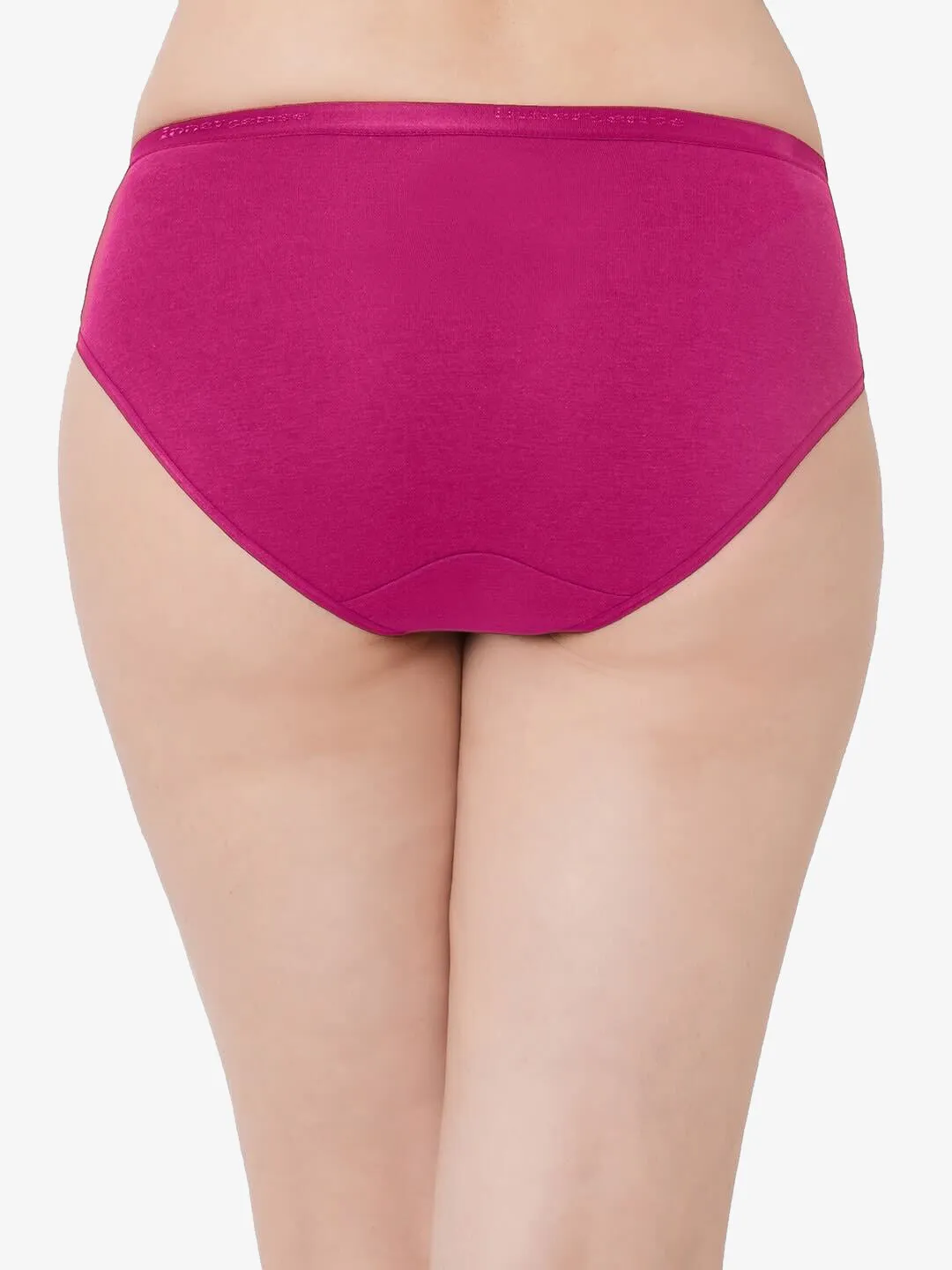 Organic Cotton Antimicrobial  High waist Hipster-ISP002-Sangria_Sangria