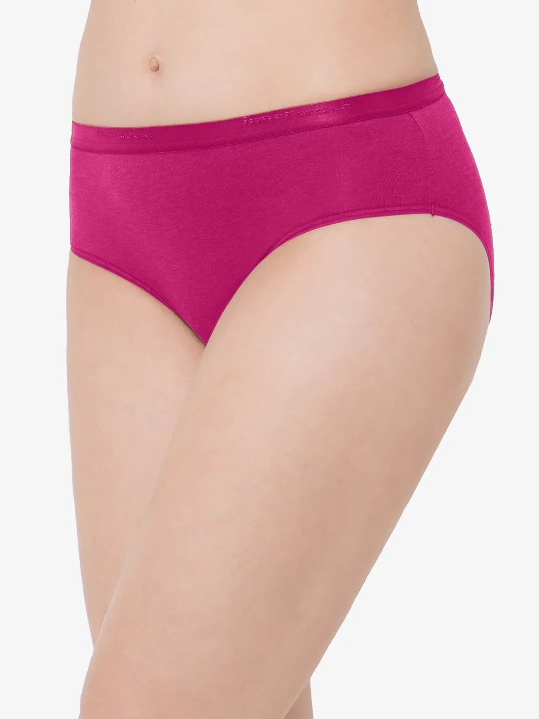 Organic Cotton Antimicrobial  High waist Hipster-ISP002-Sangria_Sangria