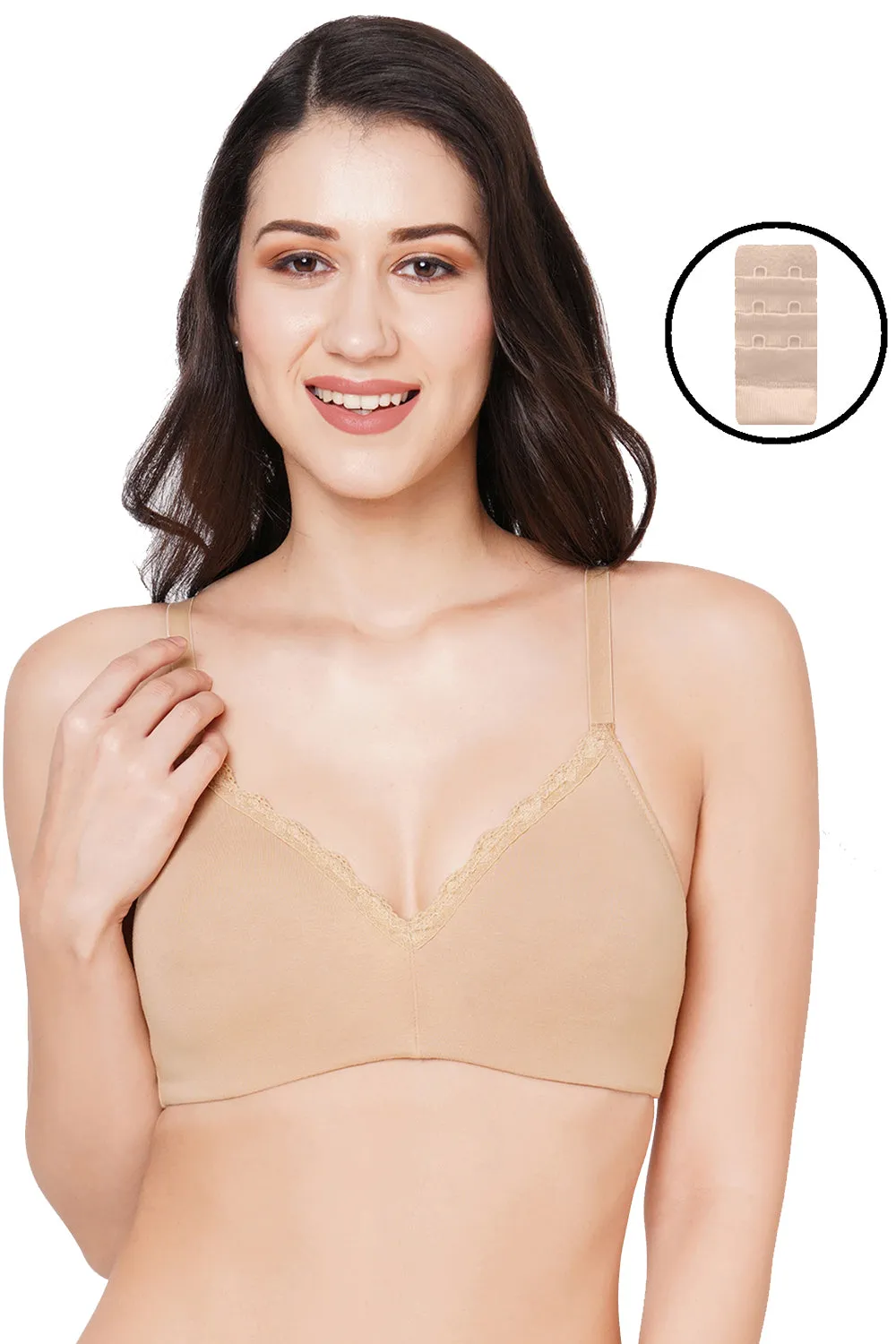 Organic Cotton Antimicrobial Padded  Bra-ISBE105-Skin