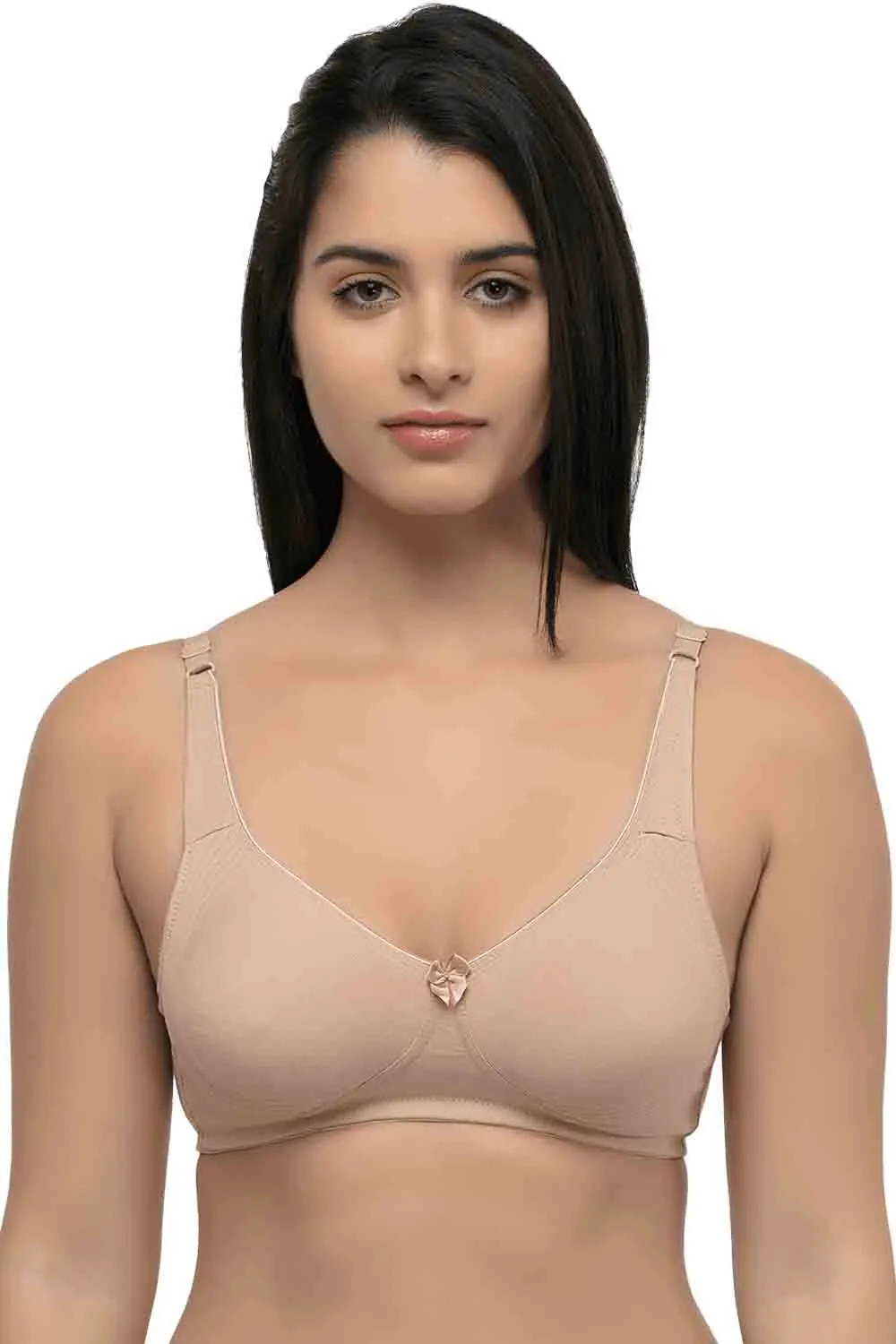 Organic Cotton  Antimicrobial  Seamless Side Support Bra-ISB057-Skin-