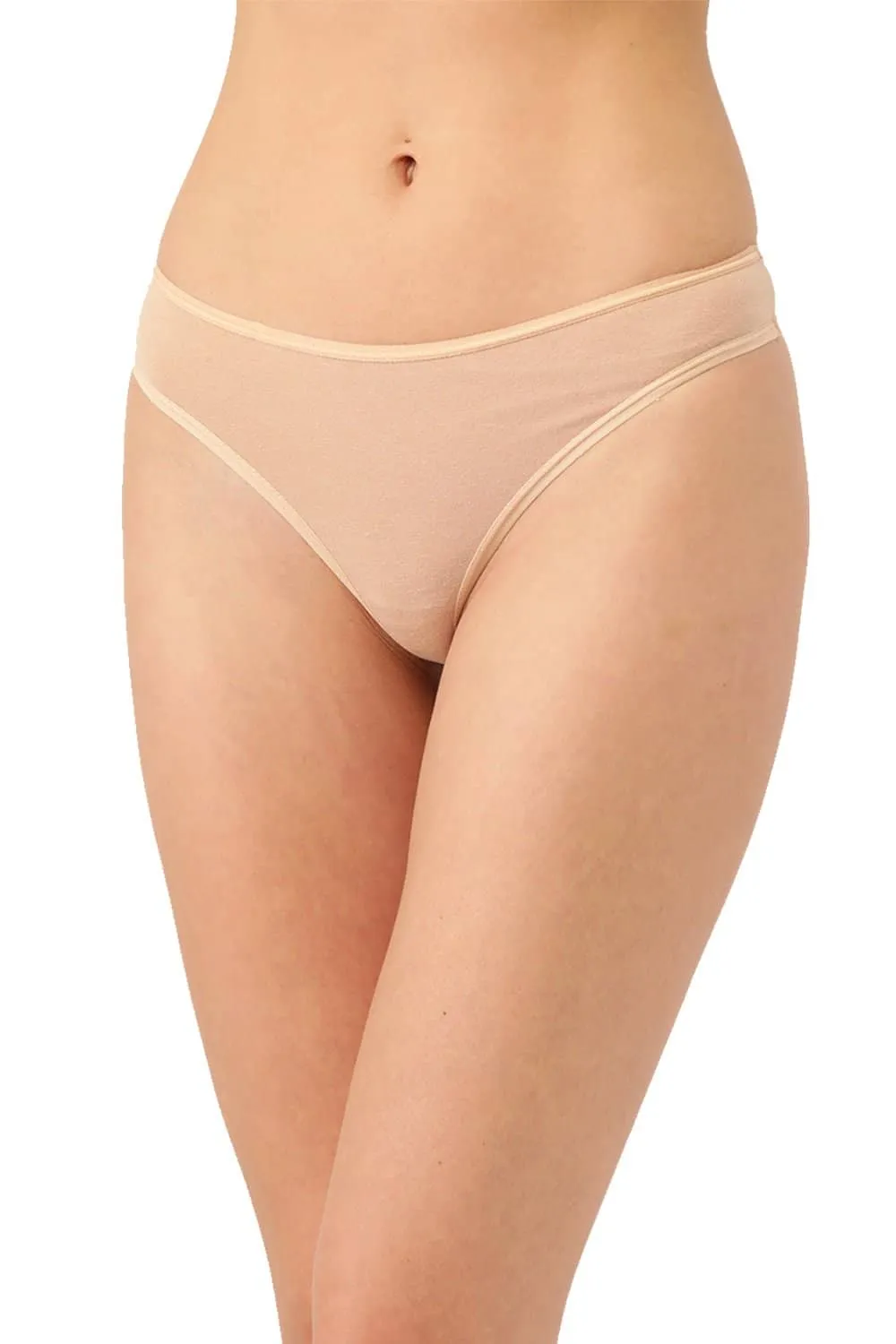 Organic Cotton Antimicrobial Thong (Pack Of 2)-ISP054-Skin_Skin-