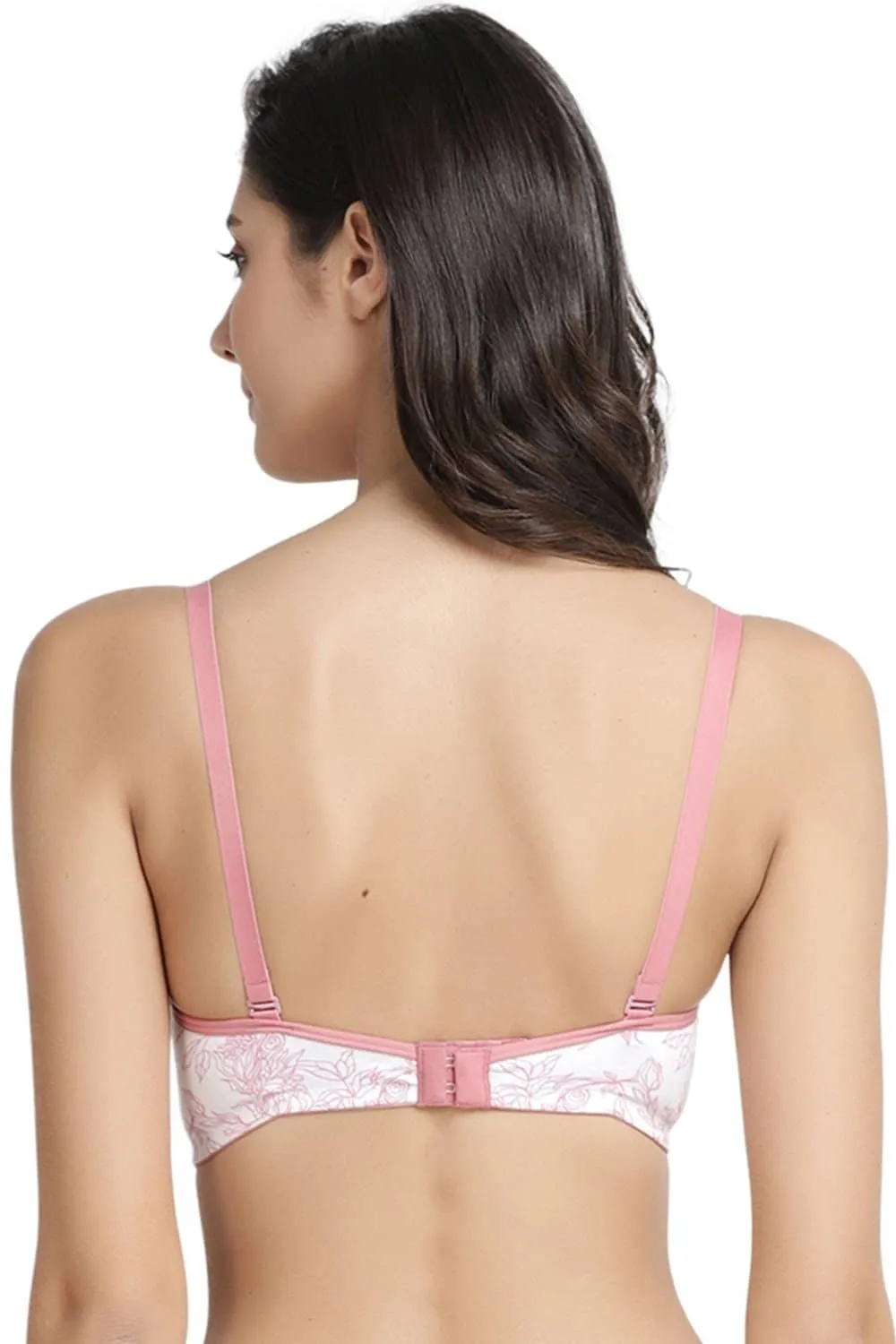 Organic Cotton  Antimicrobial Wire-free Padded Bra (Pack of 3)-ISB068-B.Pink_B.Pink_Coral Pink-