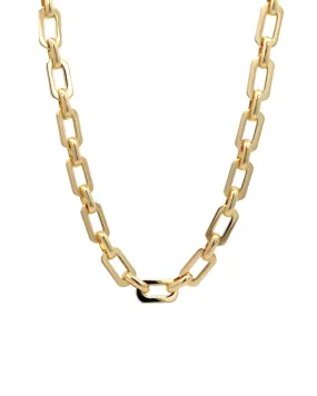 Oval Square Link Necklace