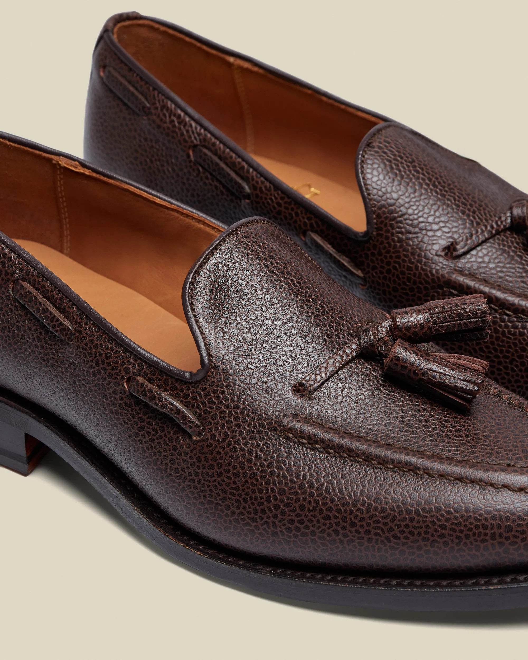 Portuguese Flannel | Sanders - Tassel Loafer - Walnut Grain