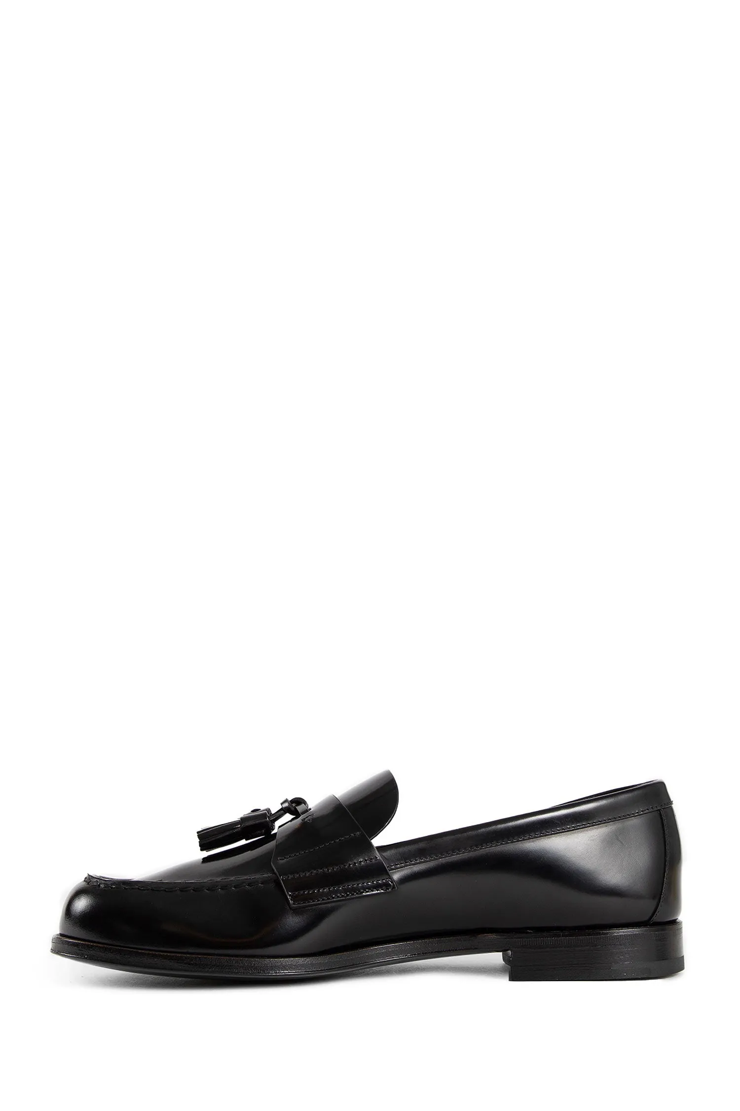 PRADA MAN BLACK LOAFERS & FLATS