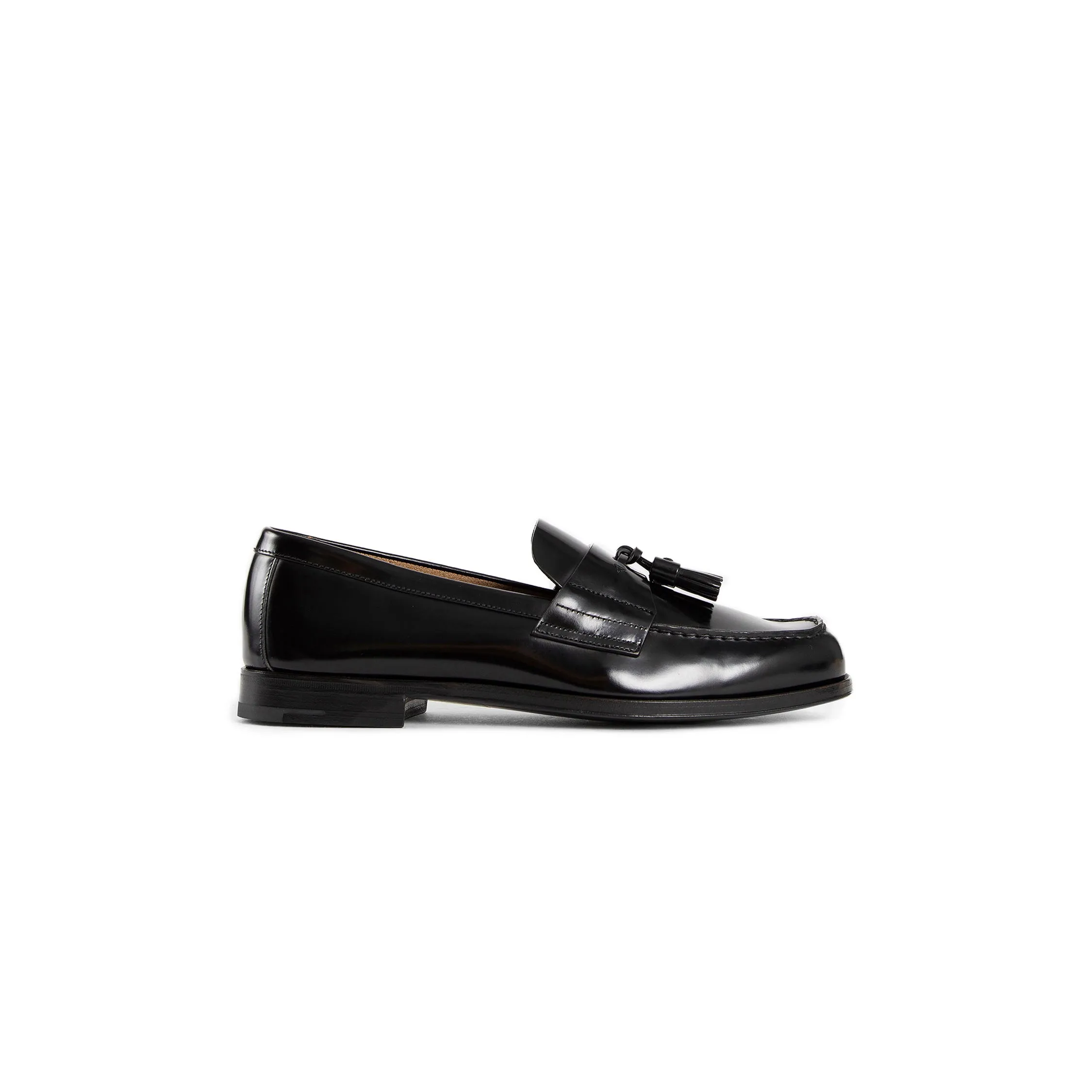 PRADA MAN BLACK LOAFERS & FLATS