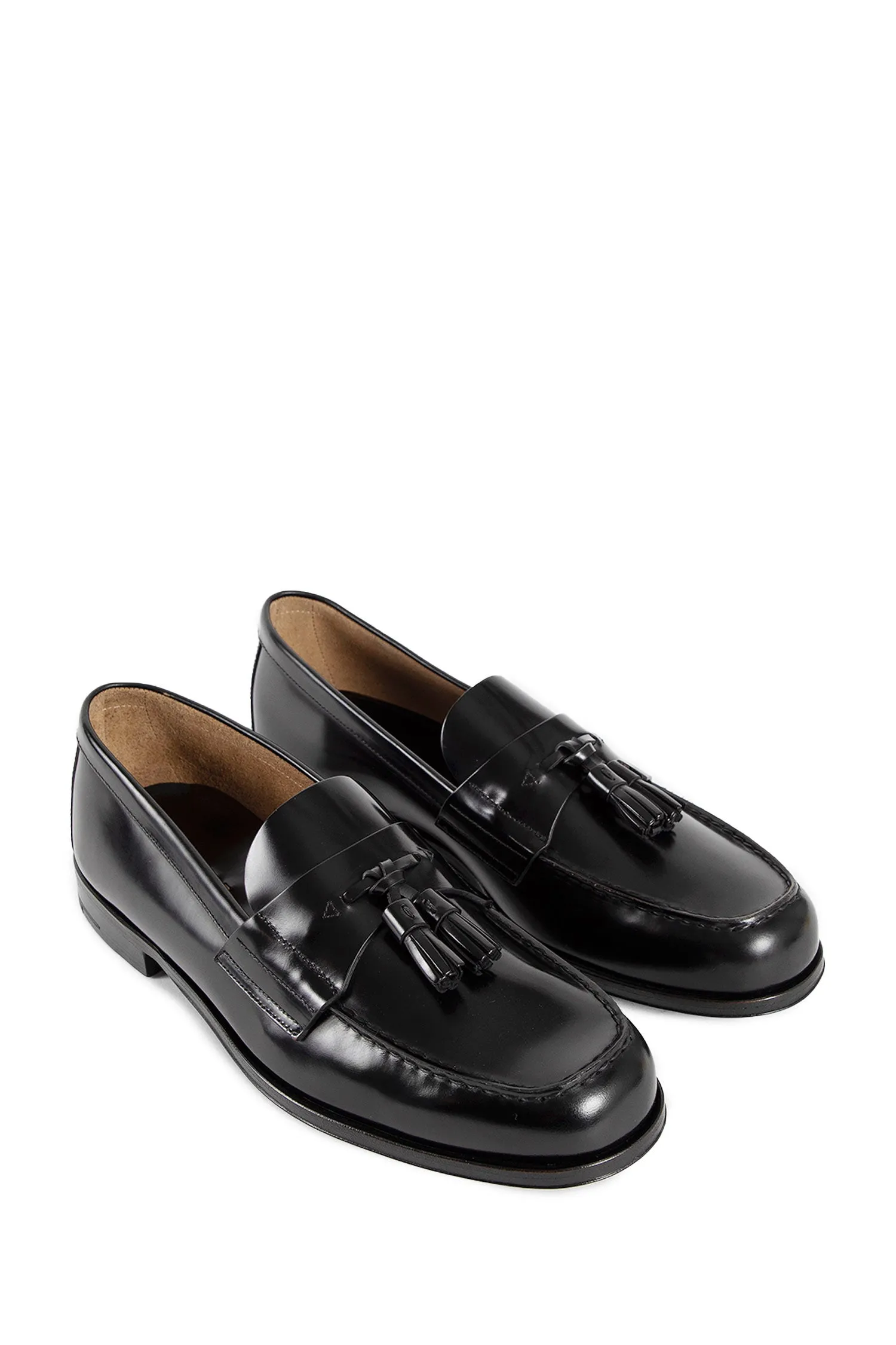 PRADA MAN BLACK LOAFERS & FLATS