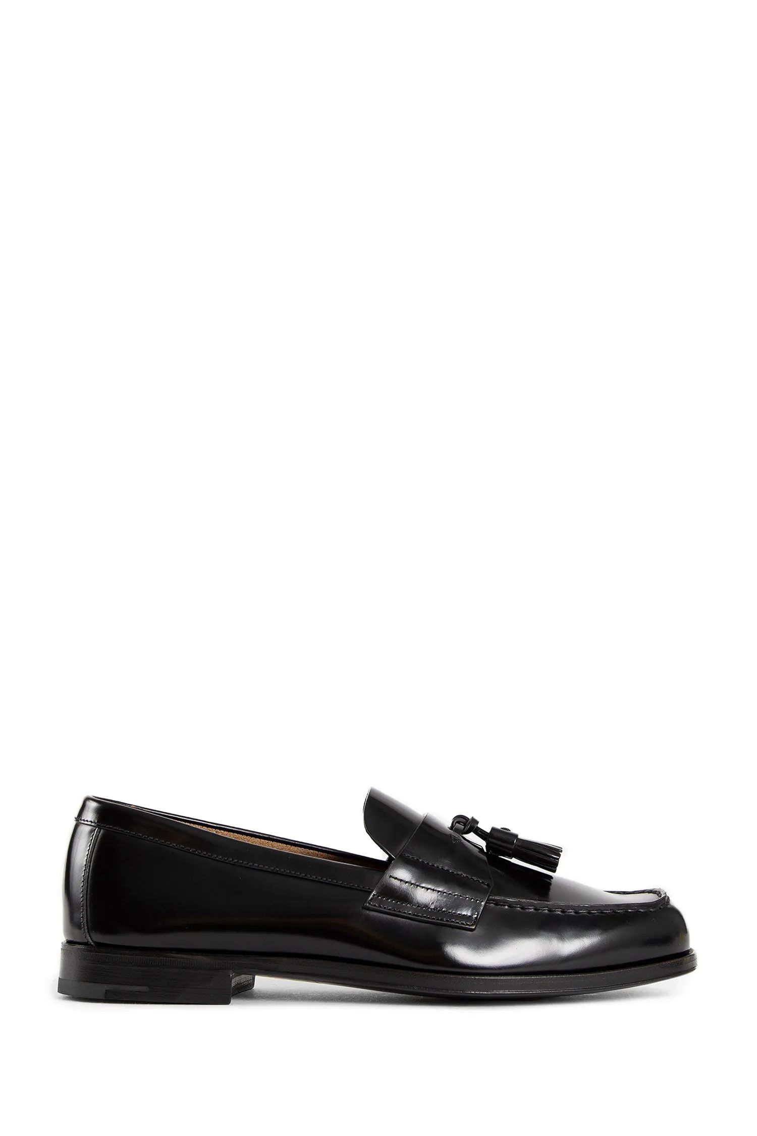 PRADA MAN BLACK LOAFERS & FLATS