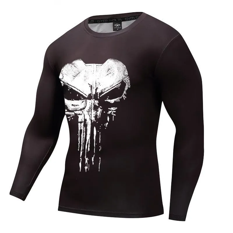 PUNISHER Compression Shirt for Men (Long Sleeve)