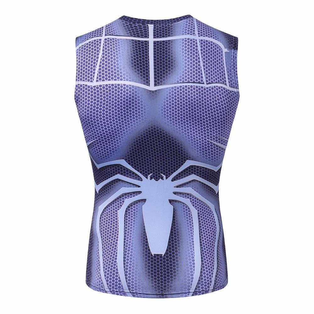 Purple SPIDERMAN Compression Tank Top