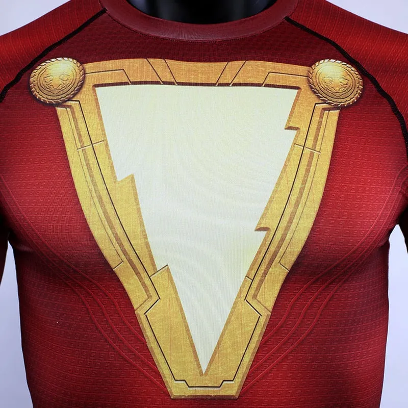 SHAZAM Short Sleeve Compression Shirt for Men