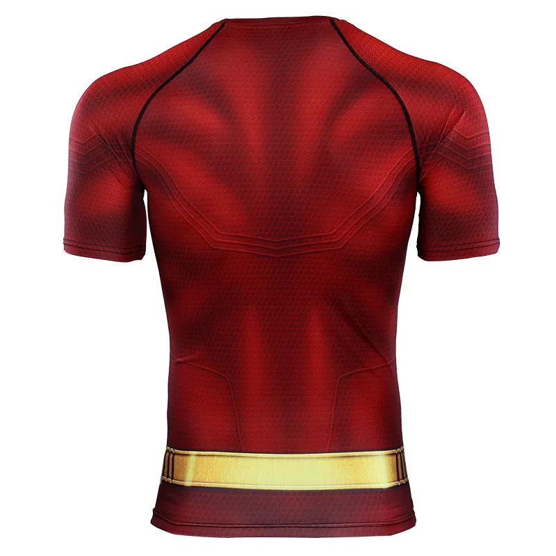 SHAZAM Short Sleeve Compression Shirt for Men