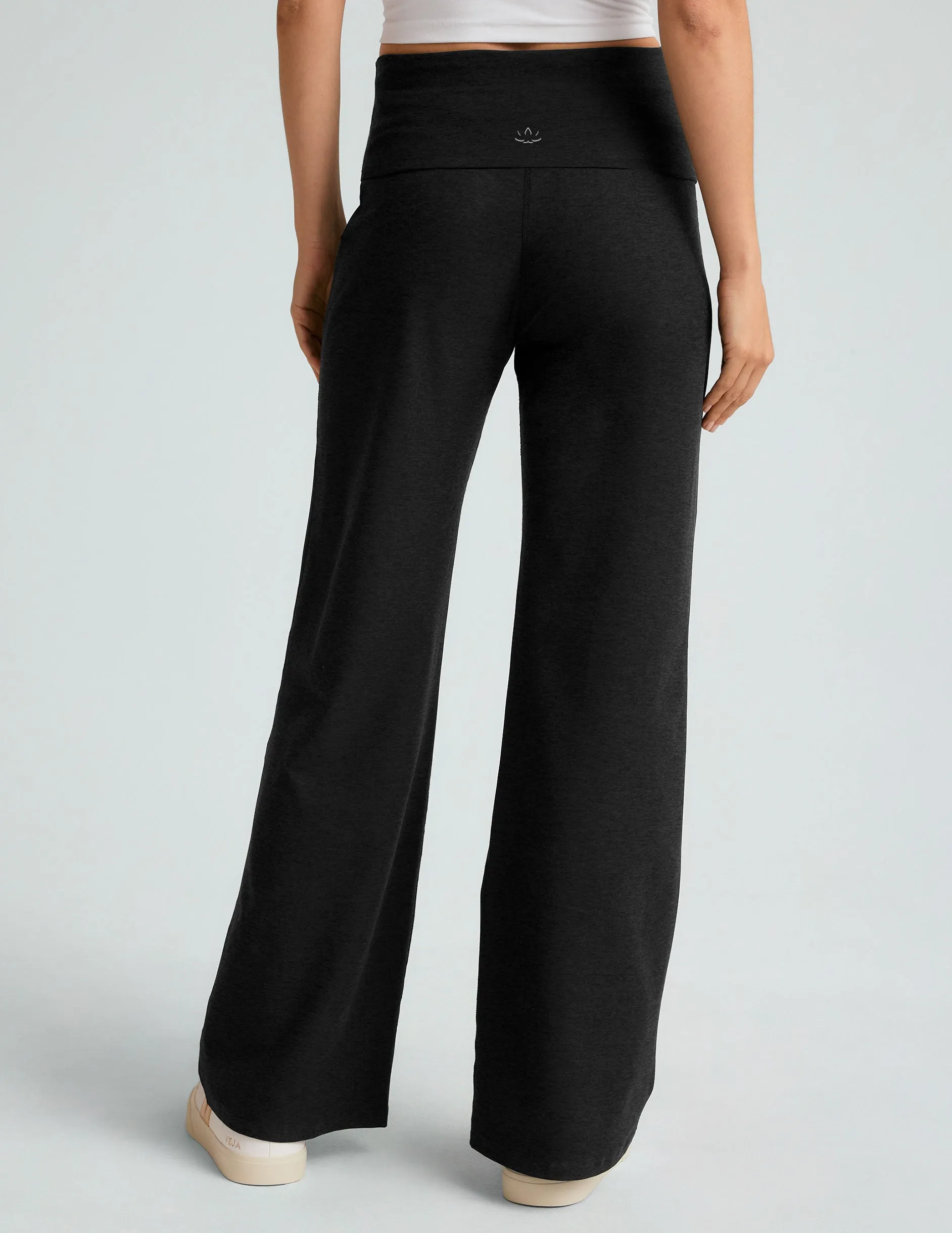 Spacedye Foldover Wide Leg Pant