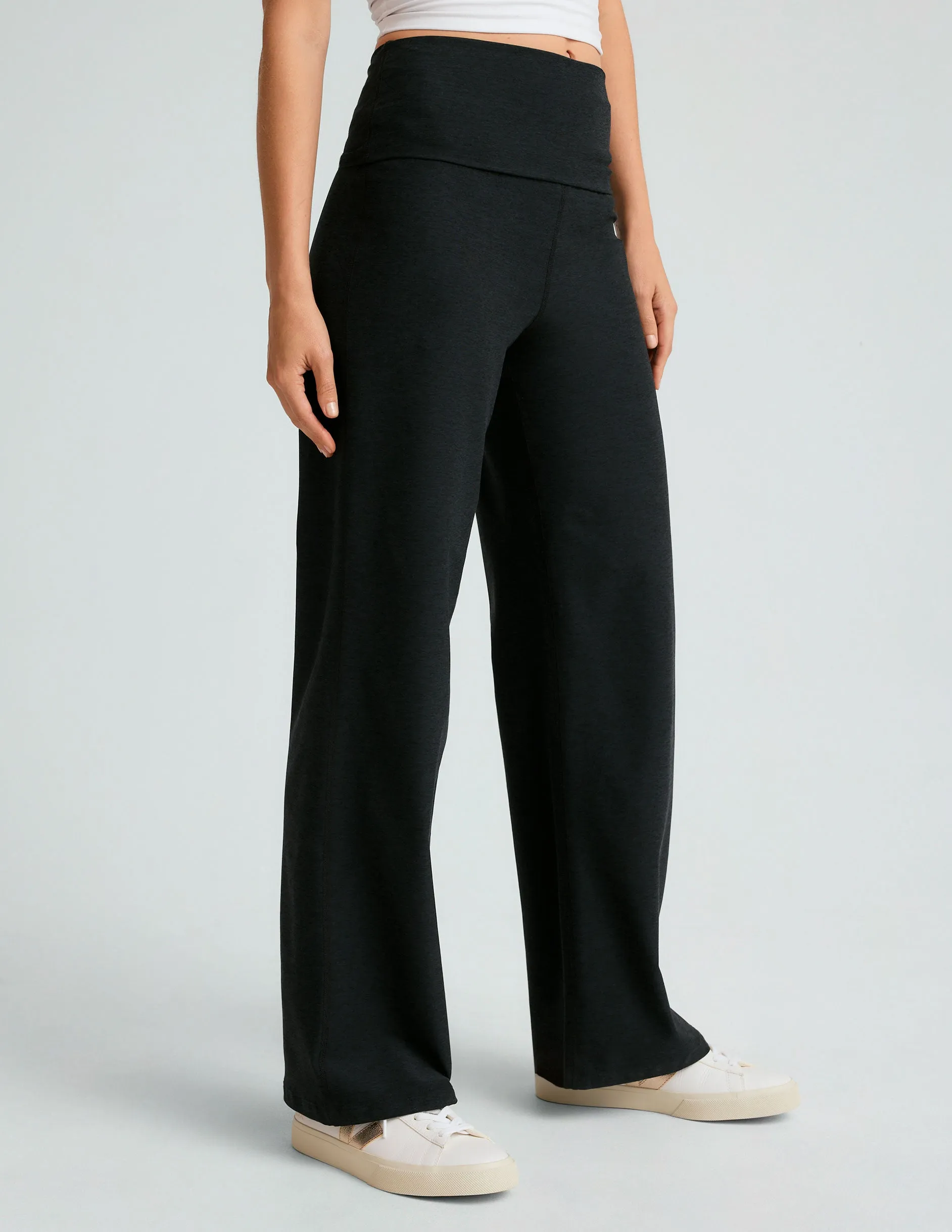 Spacedye Foldover Wide Leg Pant