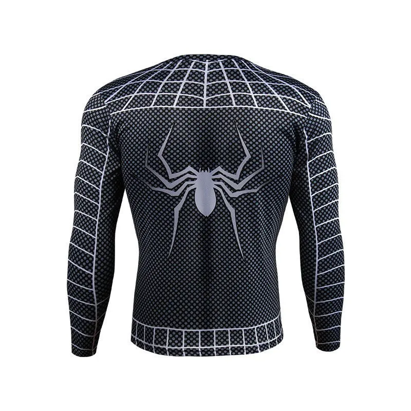 SPIDERMAN Long Sleeve Compression Shirt for Men