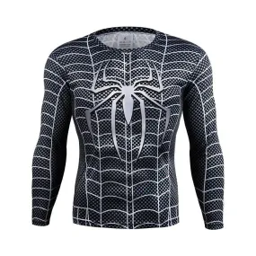 SPIDERMAN Long Sleeve Compression Shirt for Men