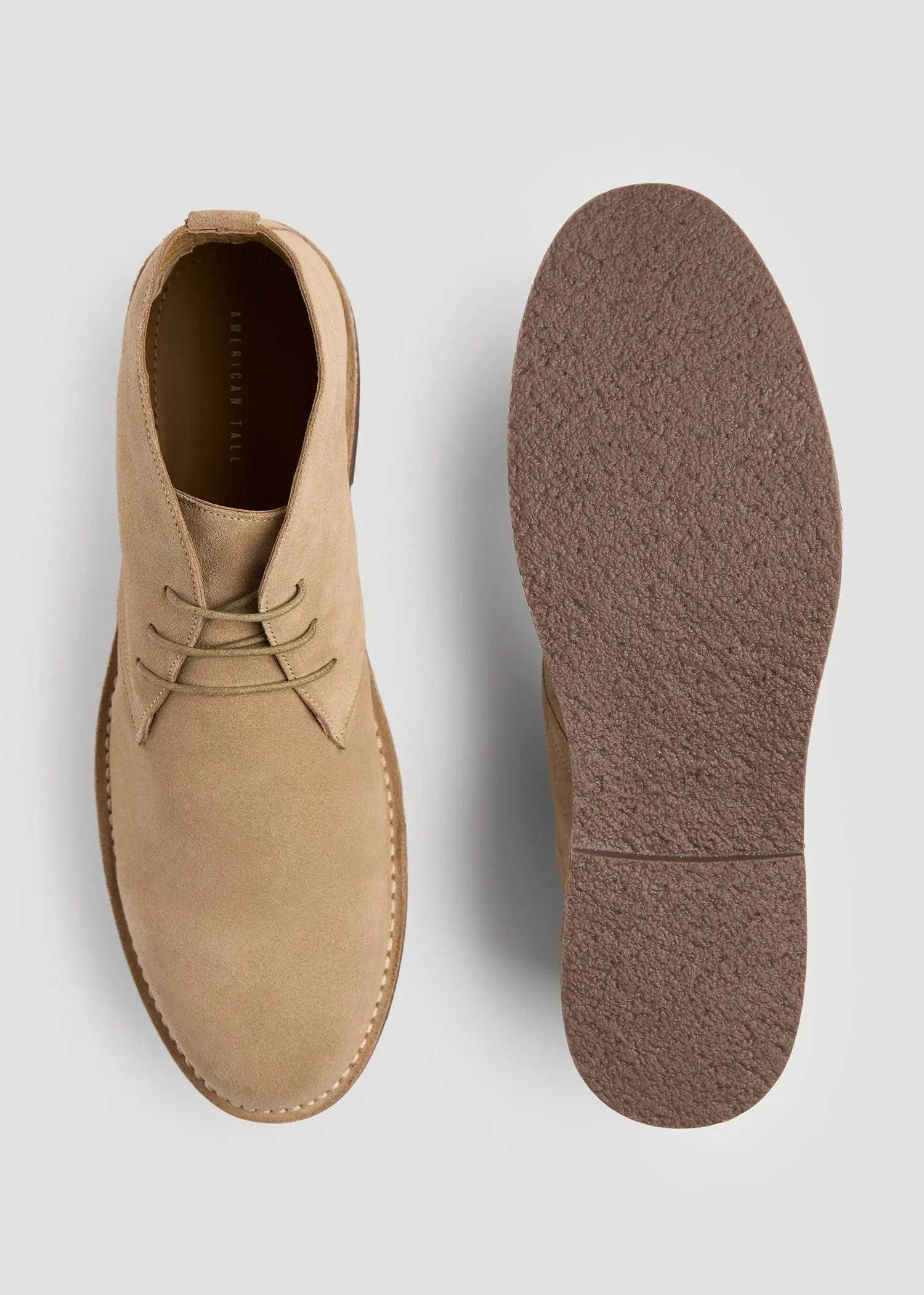 Tall Men's Chukka Boots in Cappuccino