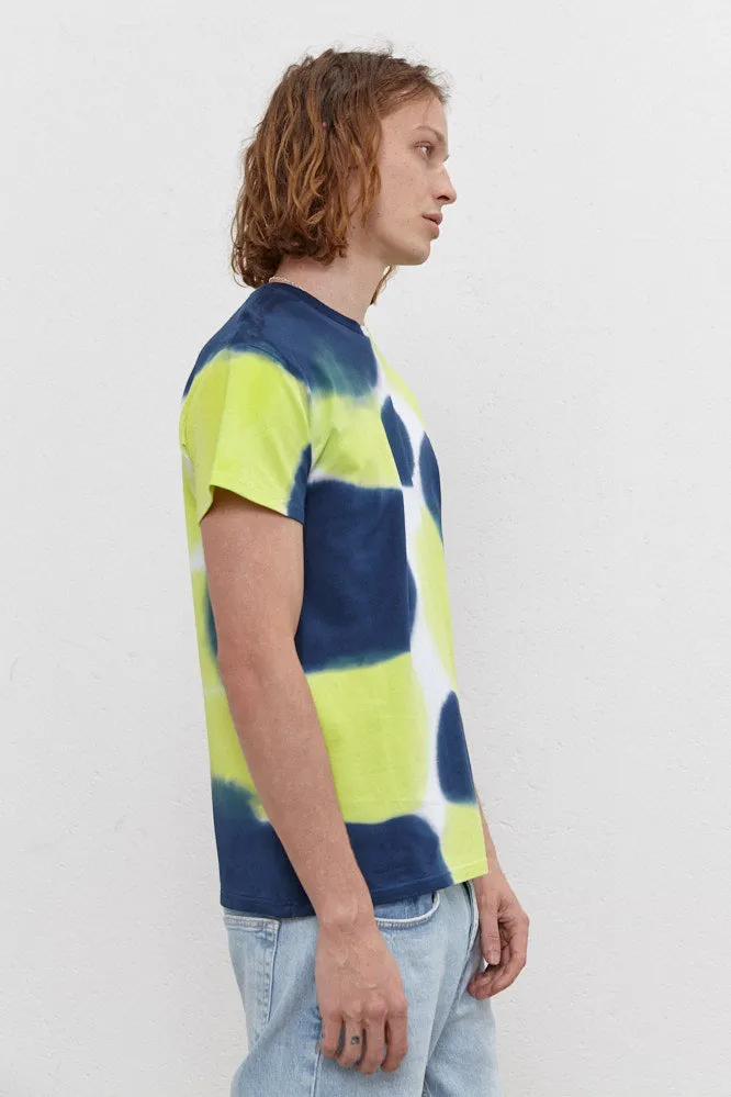 Teo T-Shirt Navy/Lime Green