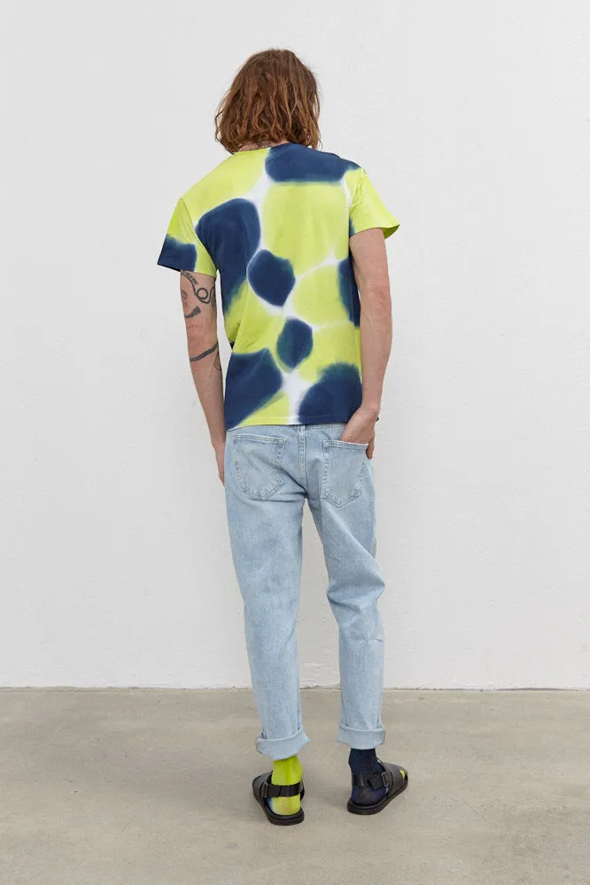 Teo T-Shirt Navy/Lime Green