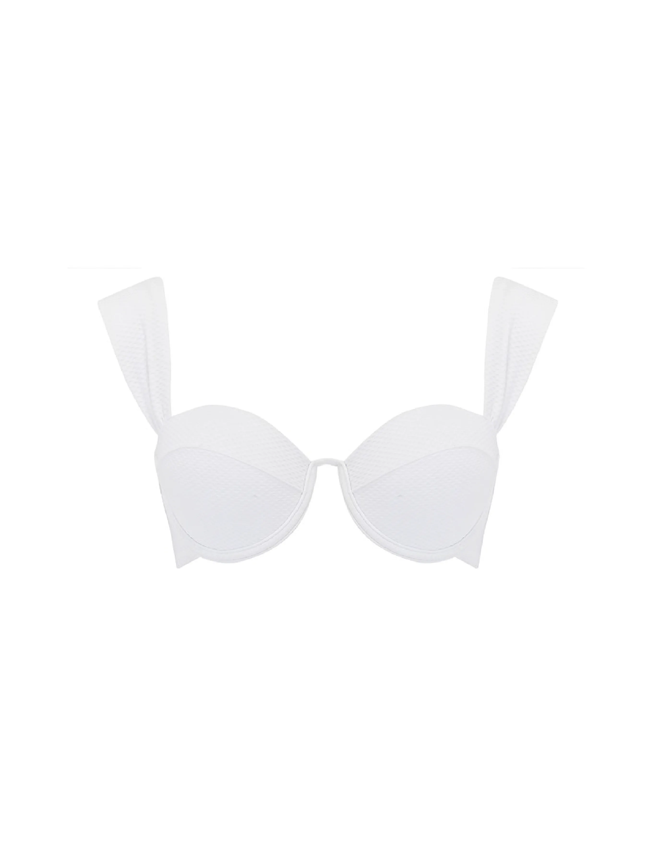 The Modern Bustier Bra - Ivory Honeycomb