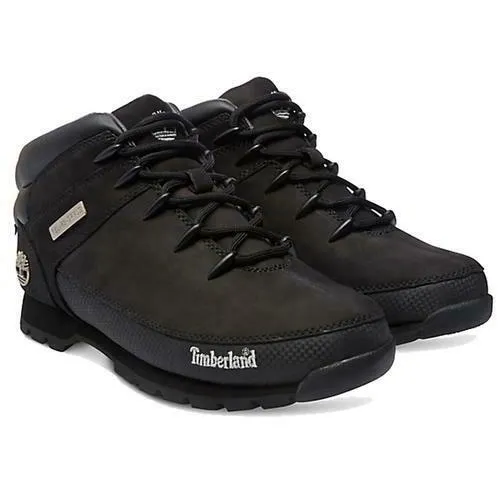 Timberland Euro Sprint Hiker Mens Black Leather Ankle Boots Size UK 7-11