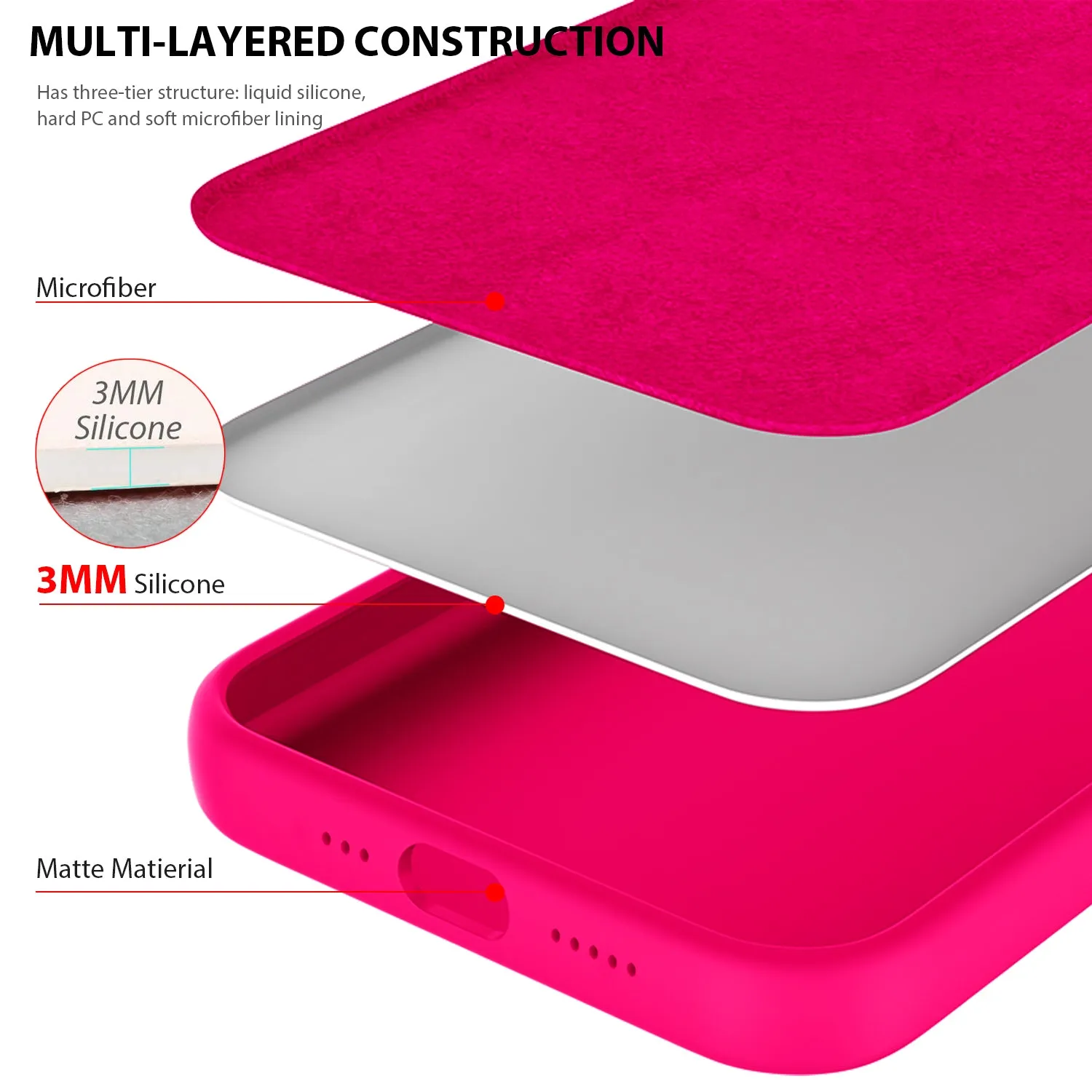 Tough on iPhone 11 Pro Case Liquid Silicone