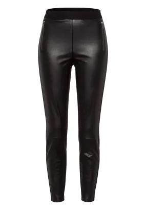 Tuzzi Black Leather Look Leggings