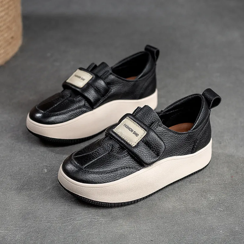 Women Minimalist Soft Leather Casual Shoes