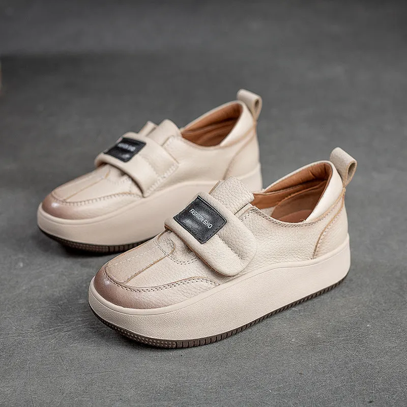 Women Minimalist Soft Leather Casual Shoes