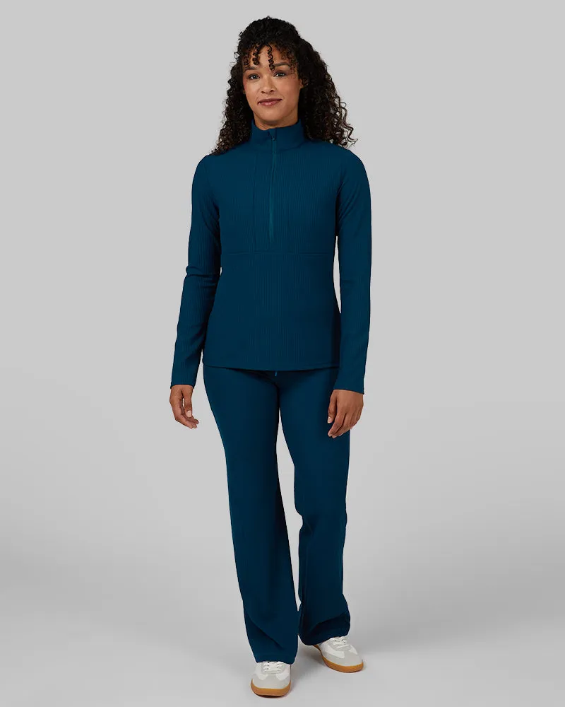 WOMEN'S ACTIVE RIB  ZIP TOP