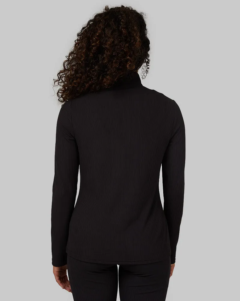 WOMEN'S ACTIVE RIB  ZIP TOP