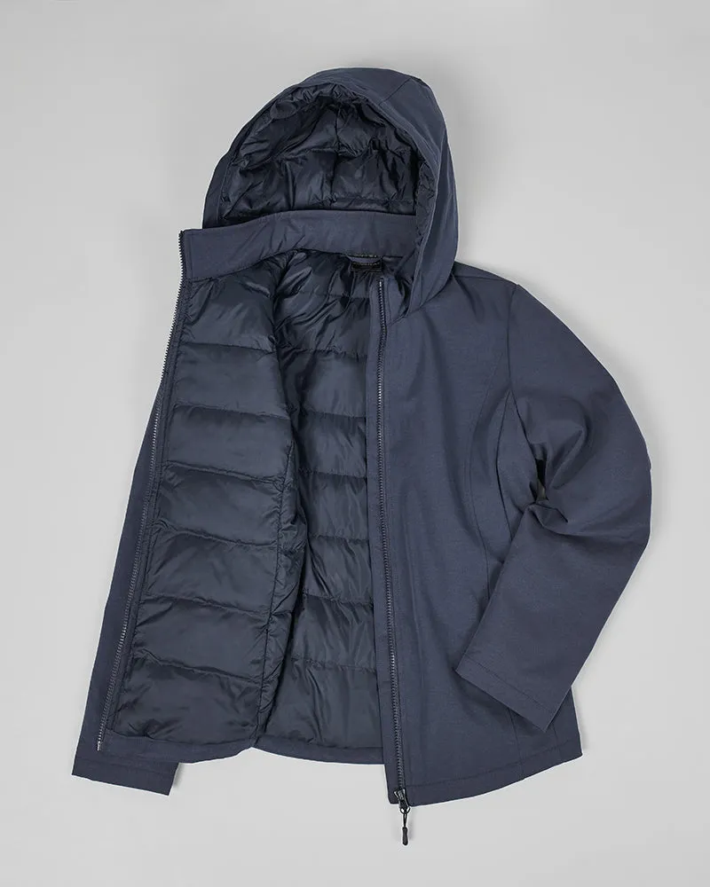 WOMEN'S SOFT TECH DOWN HOODED JACKET