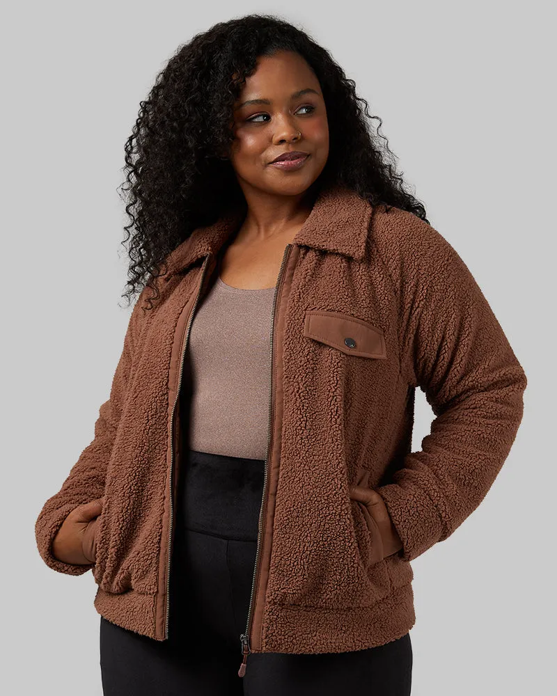 WOMEN'S TEDDY SHERPA JACKET